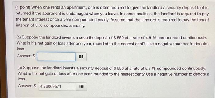 Solved my second answer is correct but for my first answer i | Chegg.com