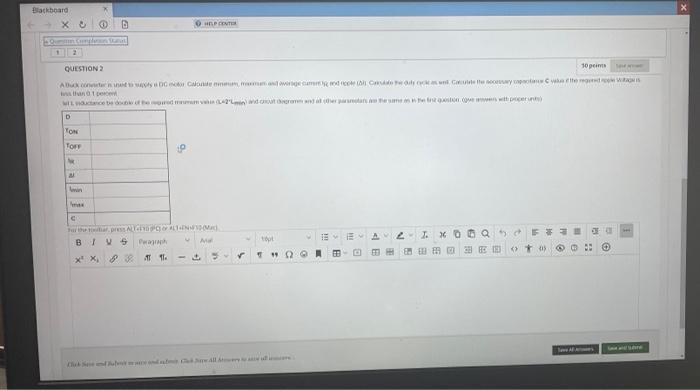 Blackboard HELPOT QUESTION 10 ADD CWC Cowych WMS D TON TOFF ein IY Barredo B 1 V5 M TE <B 2TXOOQ 回到座間 . OG < QA EE D T x X2