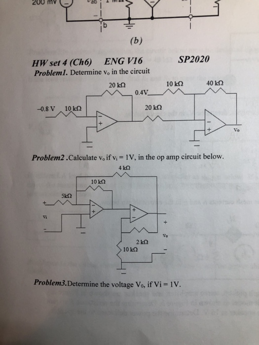 Solved 200 MV (-) 6 - (b) SP2020 HW Set 4 (Ch6) ENG V16 | Chegg.com