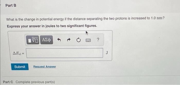 Solved Part A What is the electrostatic potential energy in | Chegg.com