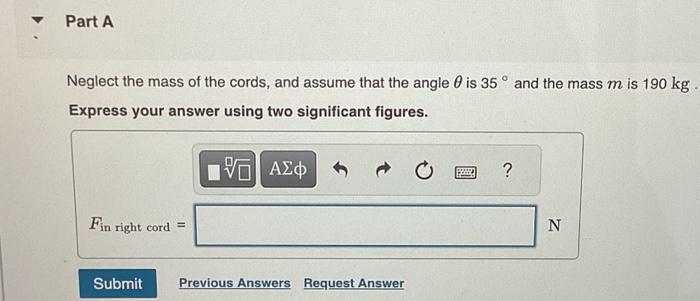 Solved Find The Tension In The Two Cords Shown In The Figure | Chegg.com