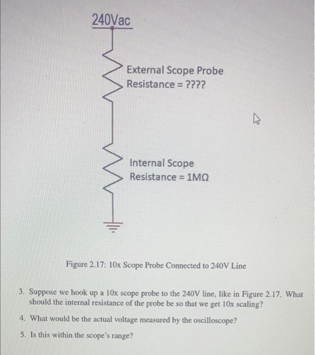 Solved 240Vac External Scope Probe Resistance = ????