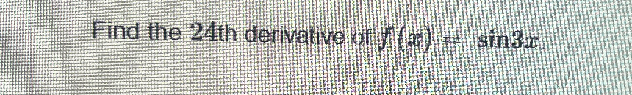 find the derivative of f x sin 2x cos 3x