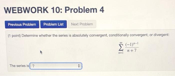 Solved WEBWORK 10: Problem 1 Previous Problem Problem List | Chegg.com