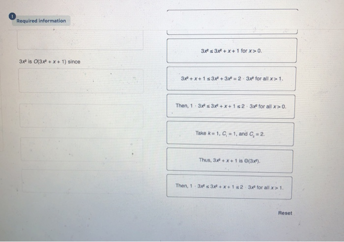 Solved Required information NOTE: This is a multi-part | Chegg.com