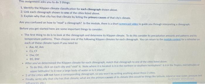 Solved Ssignment Chapter 7 Koppen Climates Sun Oat 10 0457