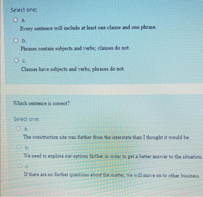 which-sentence-is-punctuated-correctly-select-one-chegg