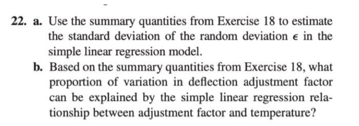 Solved The Following Summary Statistics Were Obtained From A | Chegg.com