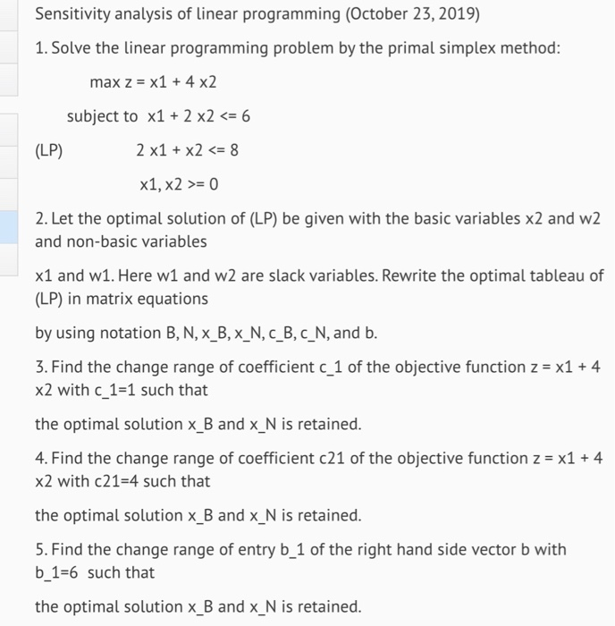 sensitivity-analysis-of-linear-programming-october-chegg