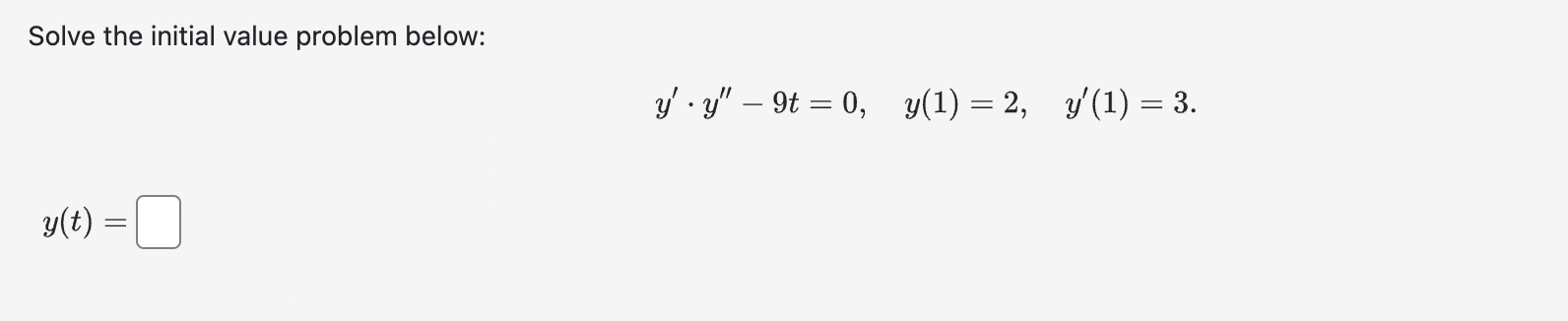 Solved I need help with this question for diff eq | Chegg.com
