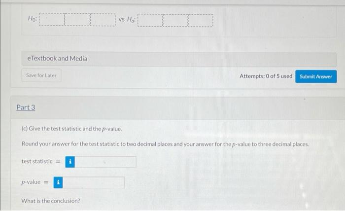 Solved Test whether there is a difference between two groups | Chegg.com