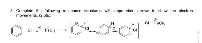 Solved 3. Complete the following resonance structures with | Chegg.com