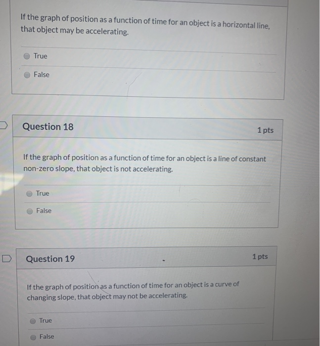 Solved If the graph of position as a function of time for an | Chegg.com