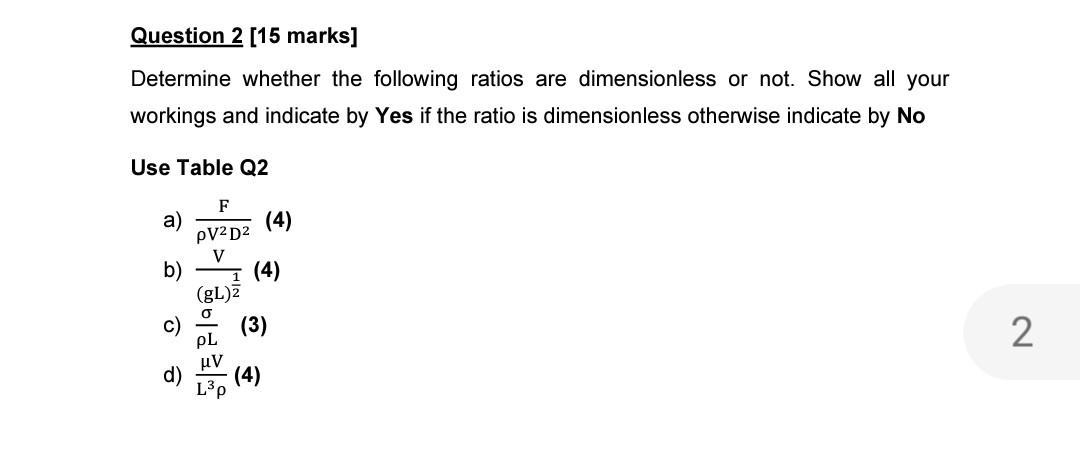 Solved Question 2 [15 marks] Determine whether the following