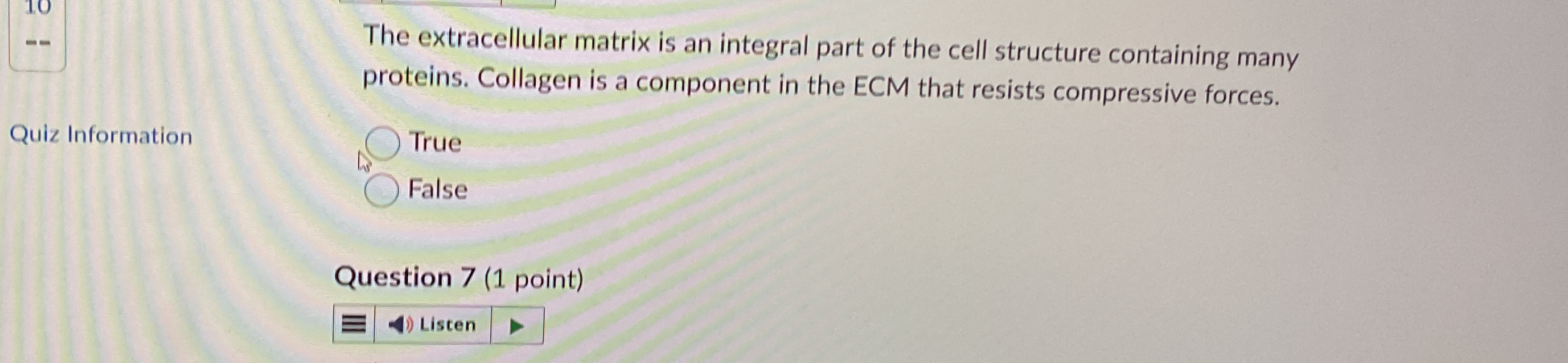 Solved The extracellular matrix is an integral part of the | Chegg.com