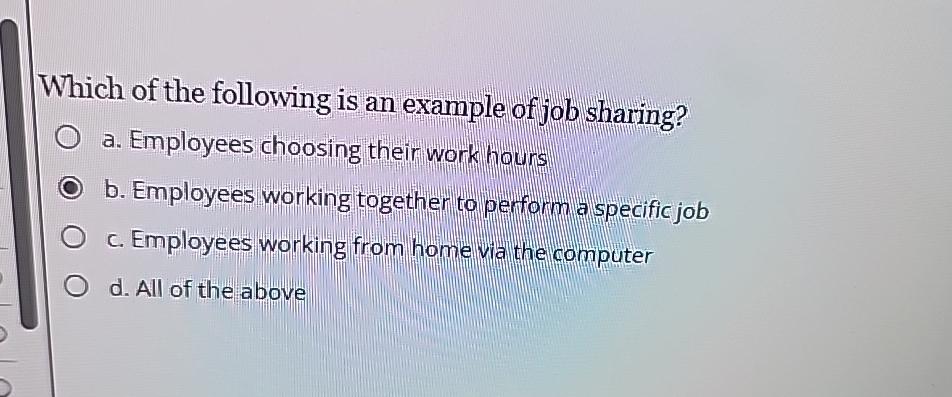 solved-which-of-the-following-is-an-example-of-job-chegg