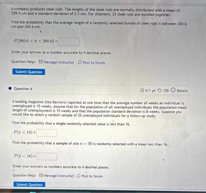 Solved A company produces steel rods. The lengths of the | Chegg.com