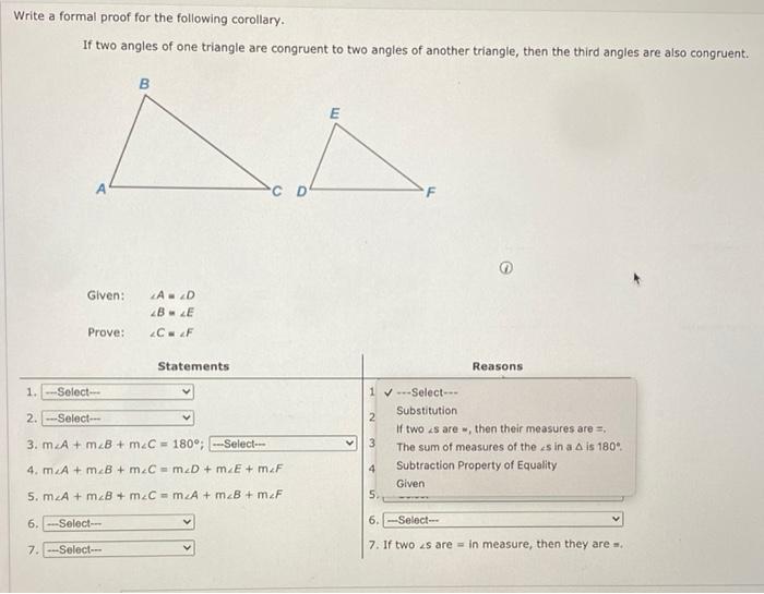 Solved Write a formal proof for the following corollary. If