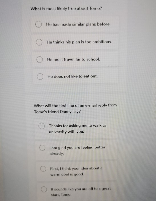 Solved Read the e-mail and choose the best answer for each | Chegg.com