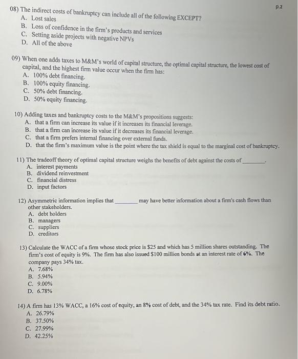 Solved Answer all. only answers are okay too but must be | Chegg.com