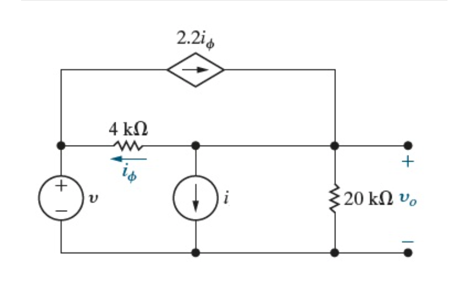 Solved Use the principle of superposition to find vo in the | Chegg.com