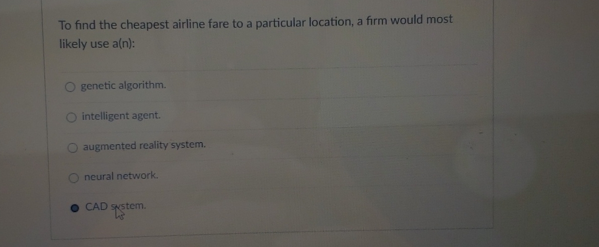 Solved To find the cheapest airline fare to a particular | Chegg.com