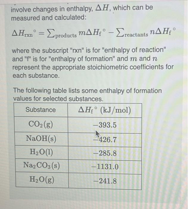 Solved ΔHrxn∘=∑products mΔHf∘−∑reactants nΔHf∘ where the | Chegg.com