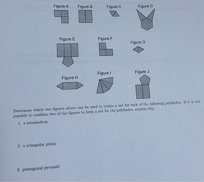 Solved Determine which two figures above can be used to | Chegg.com