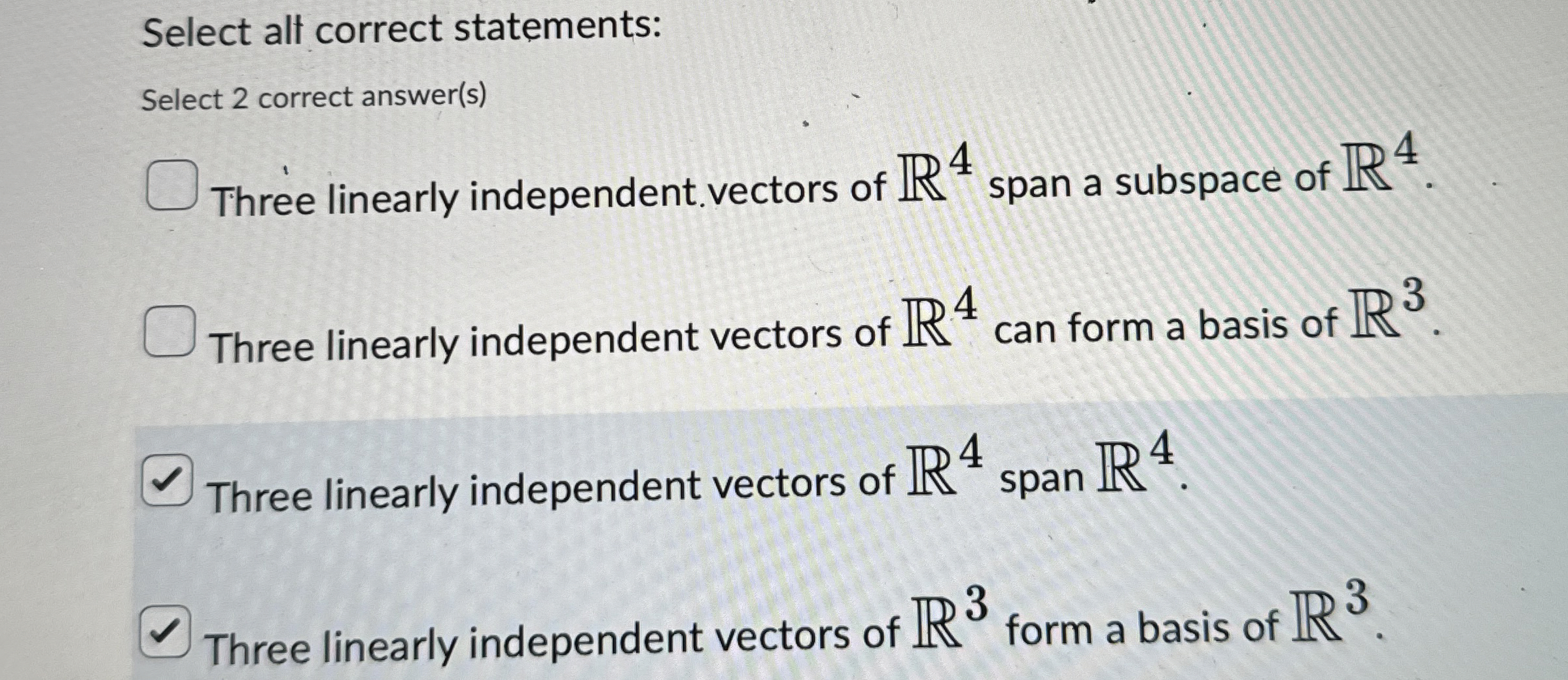Solved Select alt correct statements:Select 2 ﻿correct | Chegg.com