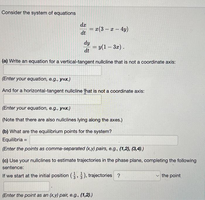 Solved Consider The System Of Equations | Chegg.com