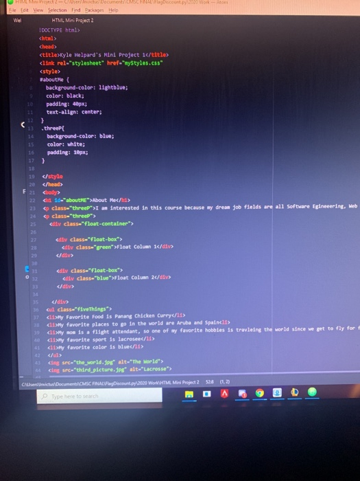Solved Software Engineering and Web Development Mini Project | Chegg.com