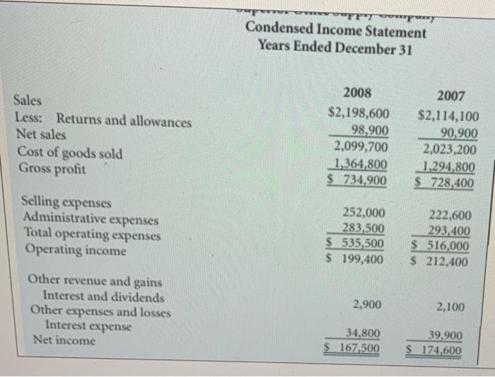 Solved calculate the amount increase and decrease in the 1st | Chegg.com