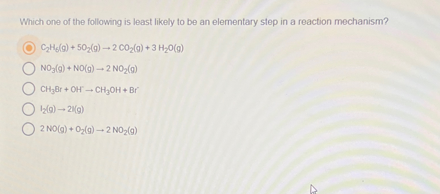 Solved Which one of the following is least likely to be an | Chegg.com