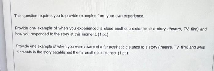 This question requires you to provide examples from | Chegg.com