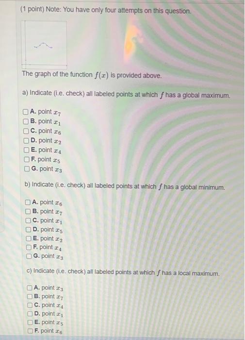 Solved (1 point) Note: You have only four attempts on this | Chegg.com