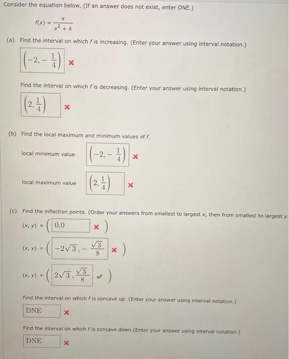 [solved] Consider The Equation Below If An Answer Does N