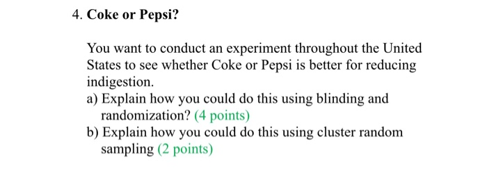 coke pepsi experiment