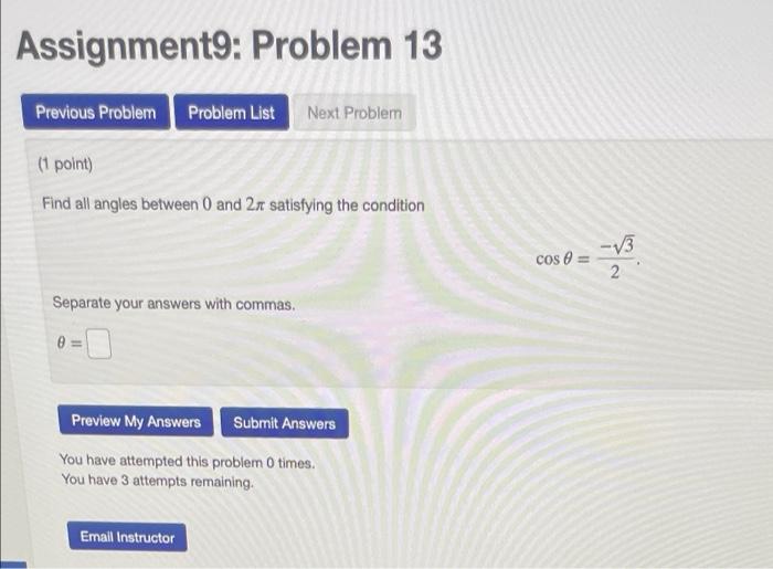 Solved Assignments: Problem 13 Previous Problem Problem List | Chegg.com