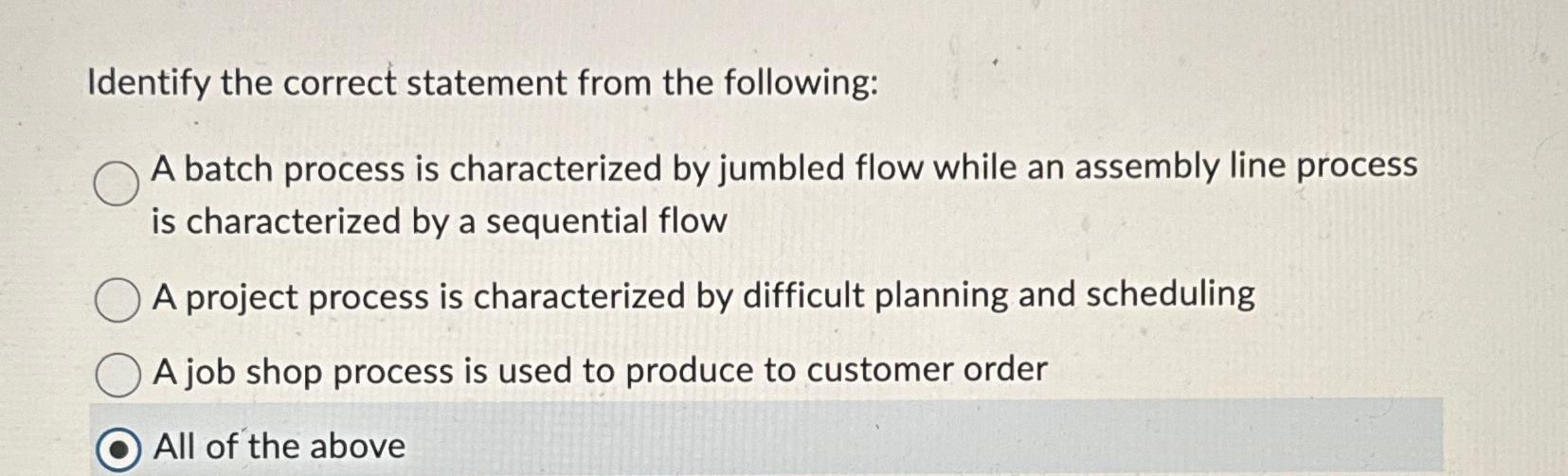 Solved Identify the correct statement from the following:A | Chegg.com