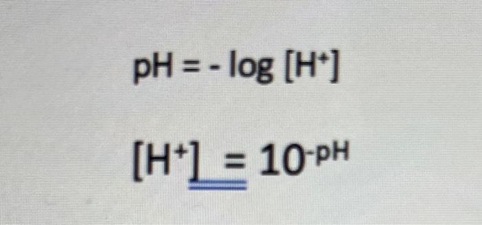 Solved Find the [H] and [OH] of each substance using these | Chegg.com