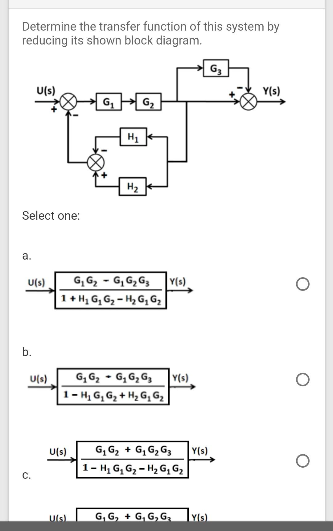 Solved Determine The Transfer Function Of This System By | Chegg.com