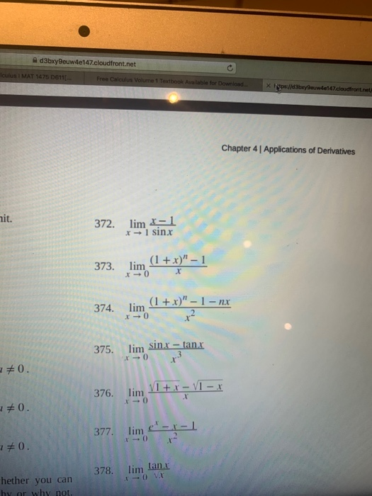 Solved For the following exercises, evaluate the limits with | Chegg.com