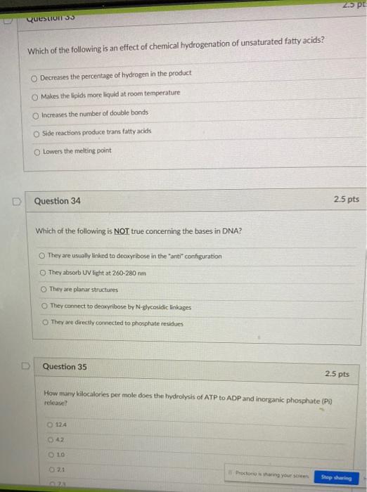 Solved 2.5 pts Question 39 In nucleic acids the phosphate | Chegg.com