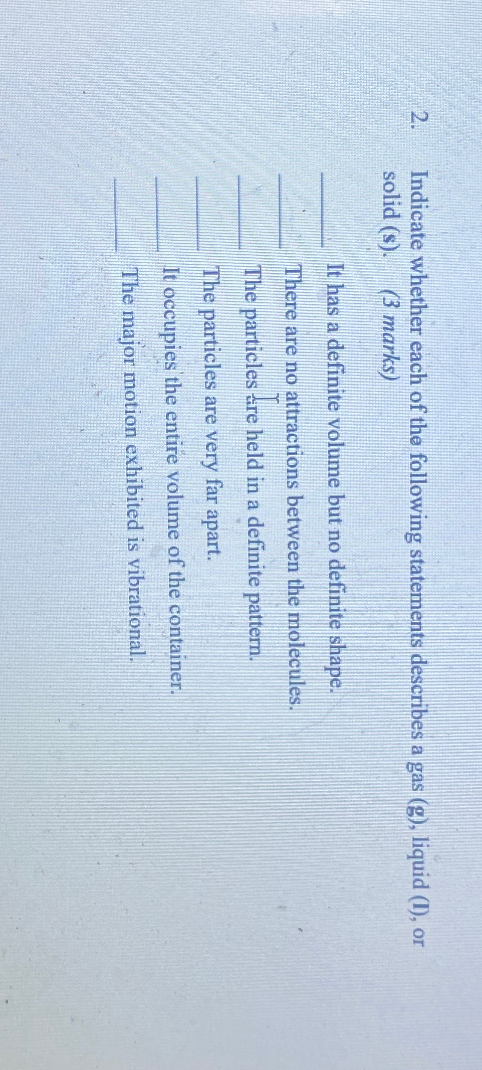 Solved Indicate whether each of the following statements | Chegg.com