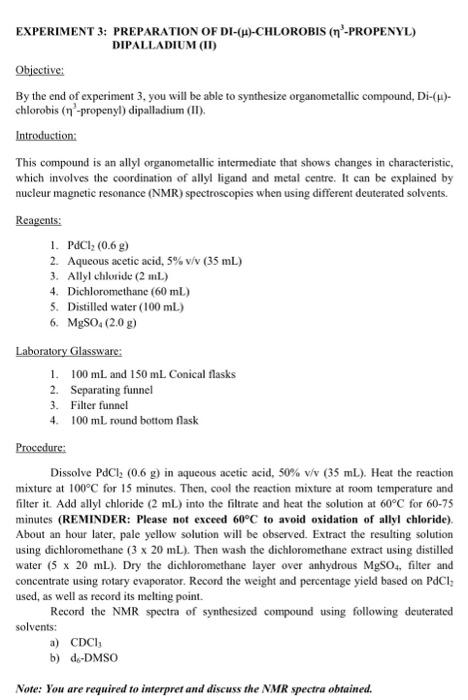 Solved EXPERIMENT 3 spectrum Product (Exp.3) in ds DMSO | Chegg.com