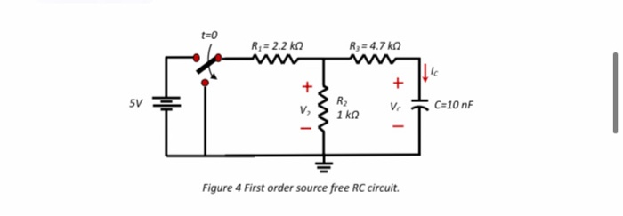 Solved Name: Grade: Lab #9 Natural Response First Order RL | Chegg.com