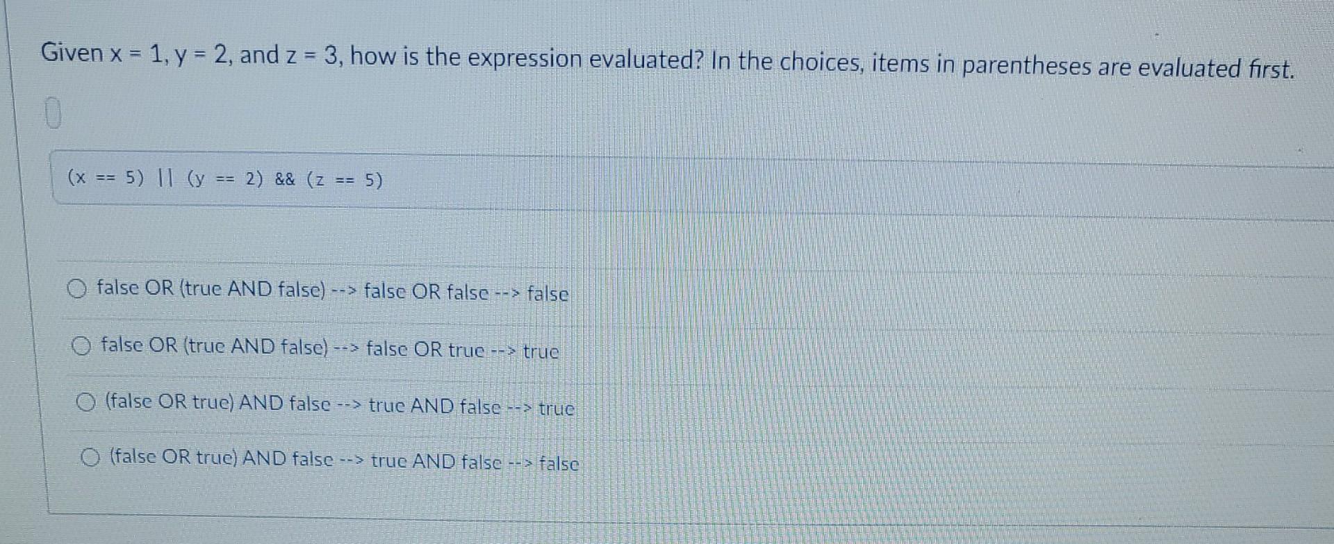 Solved Given X 1 Y 2 And Z 3 How Is The Expression