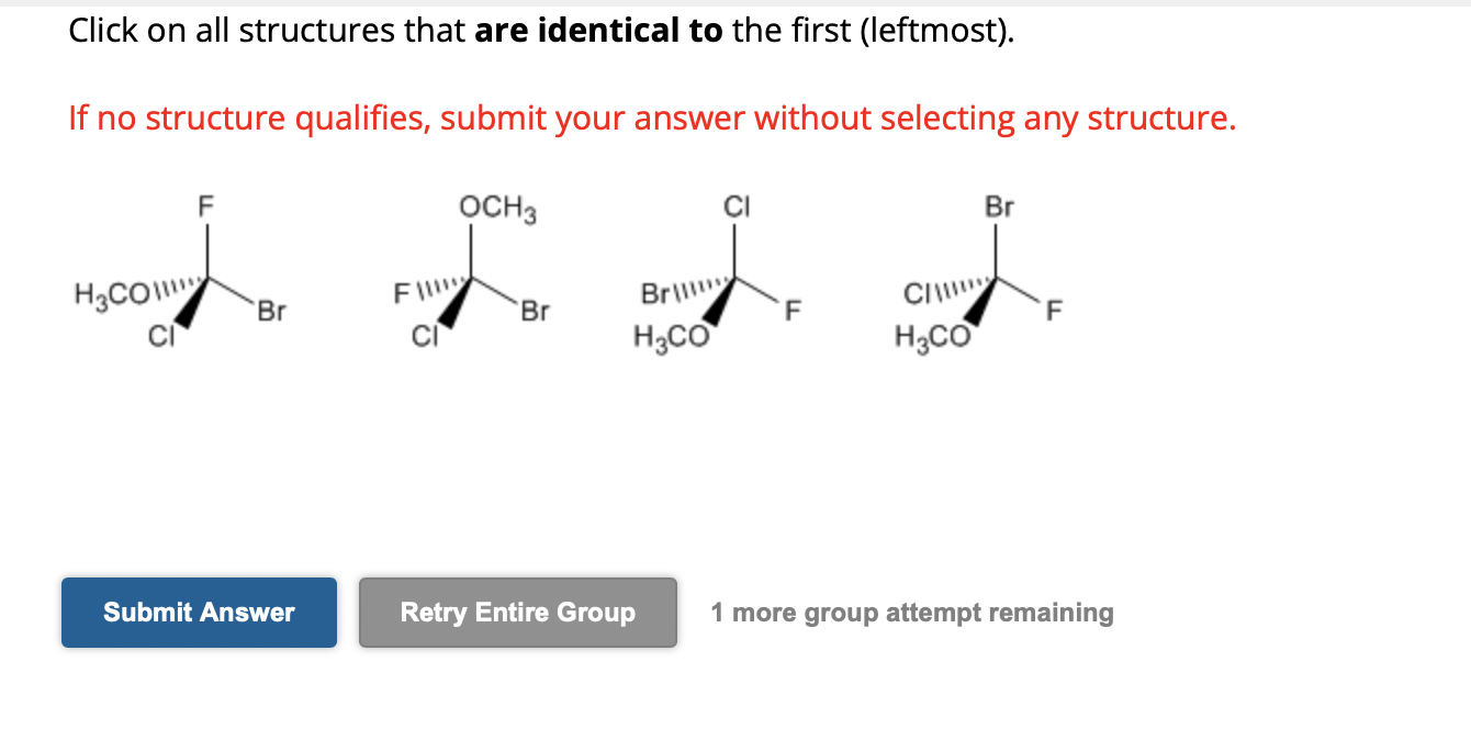 Solved Click on all structures that are identical to the | Chegg.com