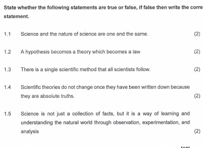 Solved State whether the following statements are true or | Chegg.com