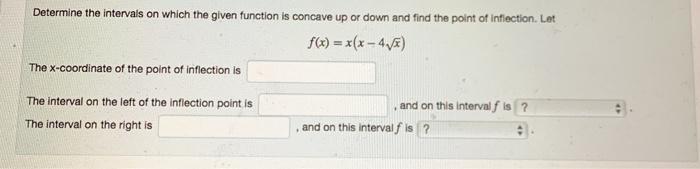Solved Determine the intervals on which the given function | Chegg.com
